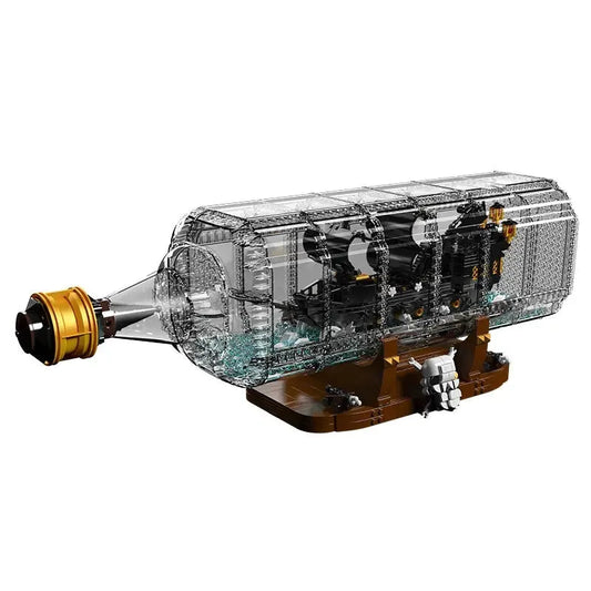 Mould King MOC Building Block Set: Black Pearl Drifting Bottle Ship, Model MK10065