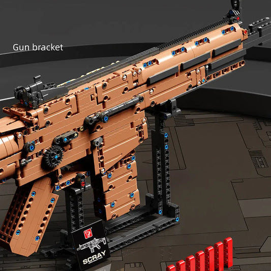 TiaGole MOC Building Block Set: Scar Assault Rifle Weapon, Model T2044