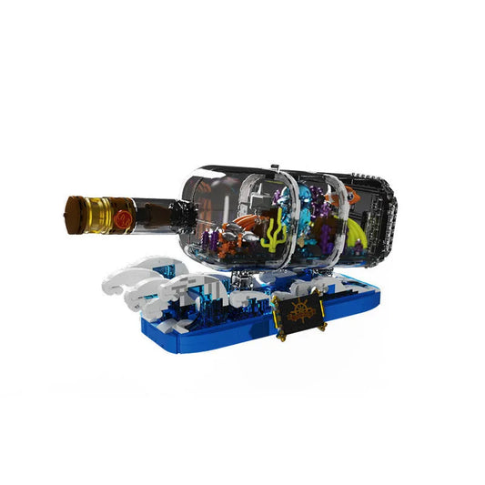 JieStar MOC Building Block Set: Drift Bottle Ship, Model JD008