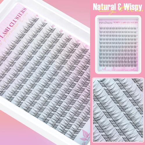 Trilumity Lash Clusters Kit Lash Wispy Faux Mink Fiber - Black False Lashes