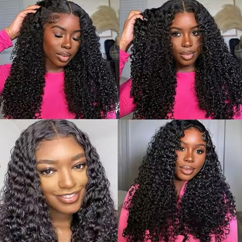 Trilumity Burmese 13X4 Raw Water Water Wave 100% Human Hair - Natural Black Hair Replacement Wig