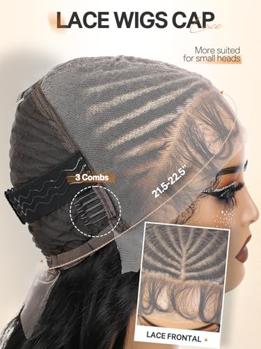 Trilumity 13X6 Light Yaki Curly 100% Human Hair - Natural Black Hair Replacement Wig