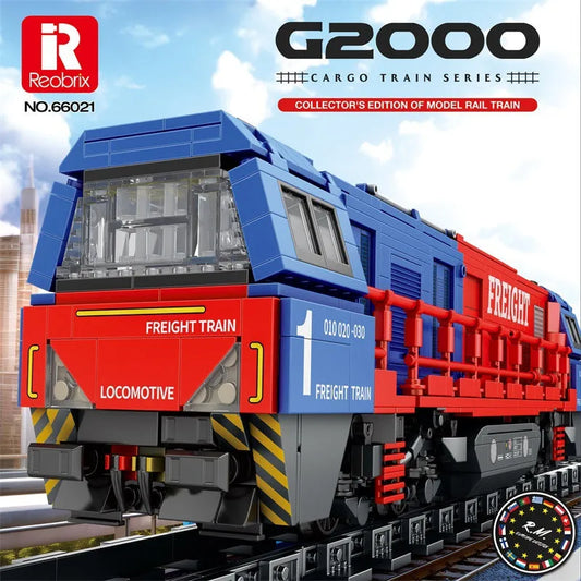 Reobrix MOC Building Block Set: G2000 European Freight Train, Model 66021