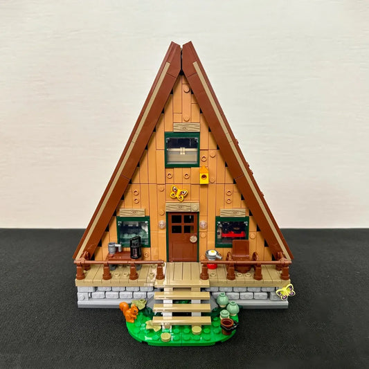 MOC Building Block Set: A Frame Cabin House, Model 67001