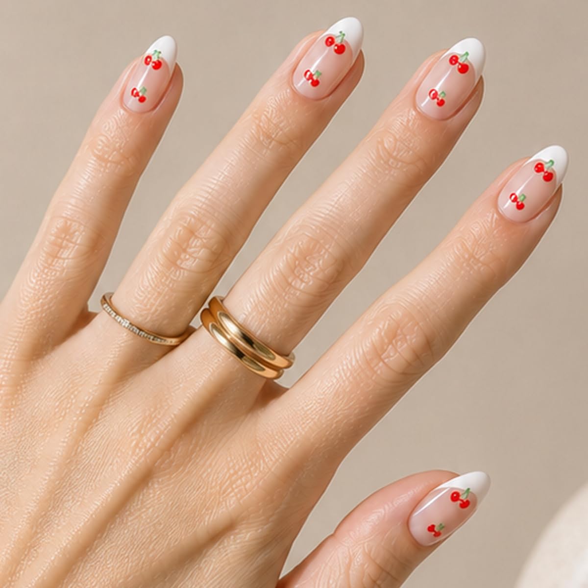 Trilumity Maximalist Short Almond Soft Gel - Nude Pink Press On Nails