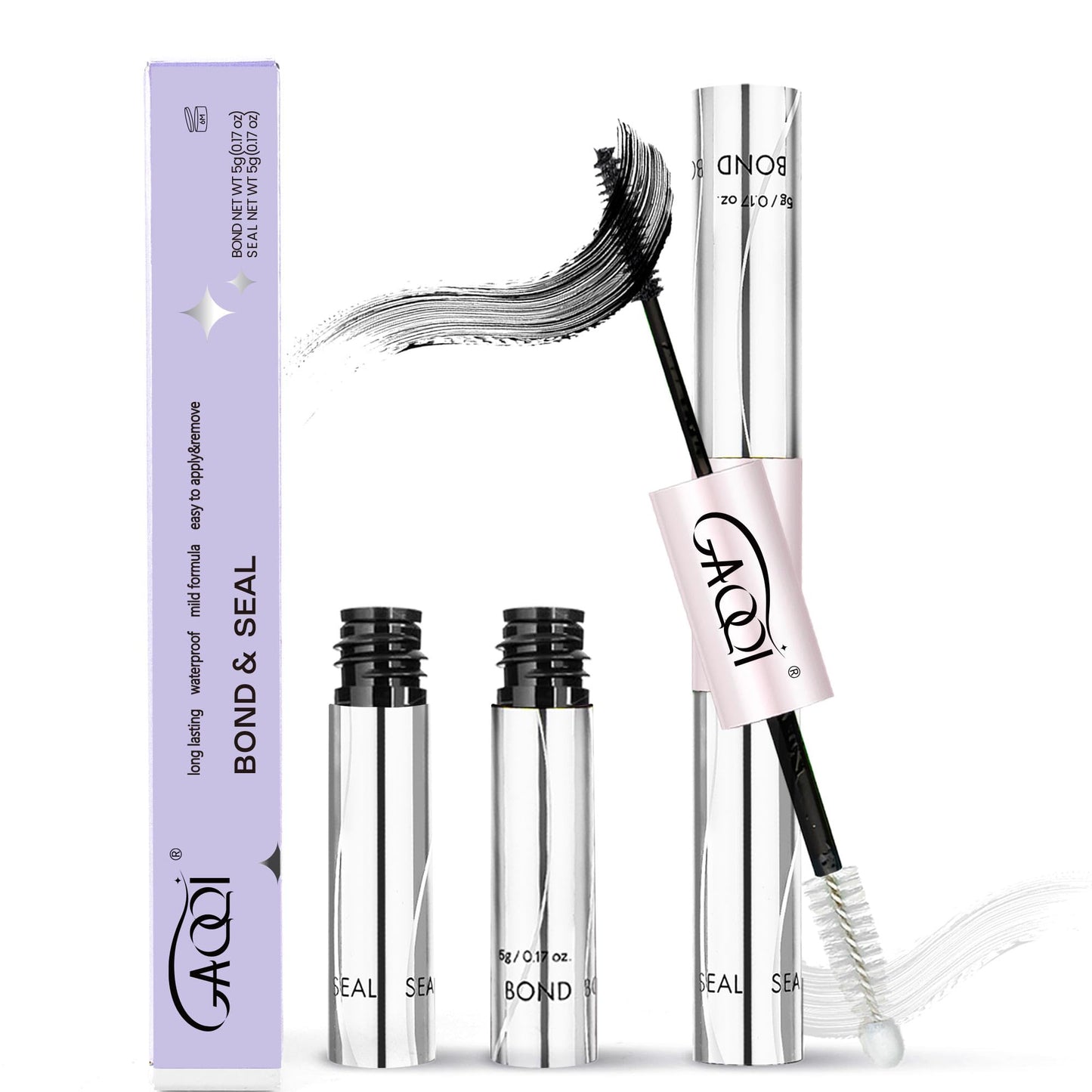 Trilumity Lash Cluster Glue Lash Cluster Faux Mink Fiber - Black False Lashes