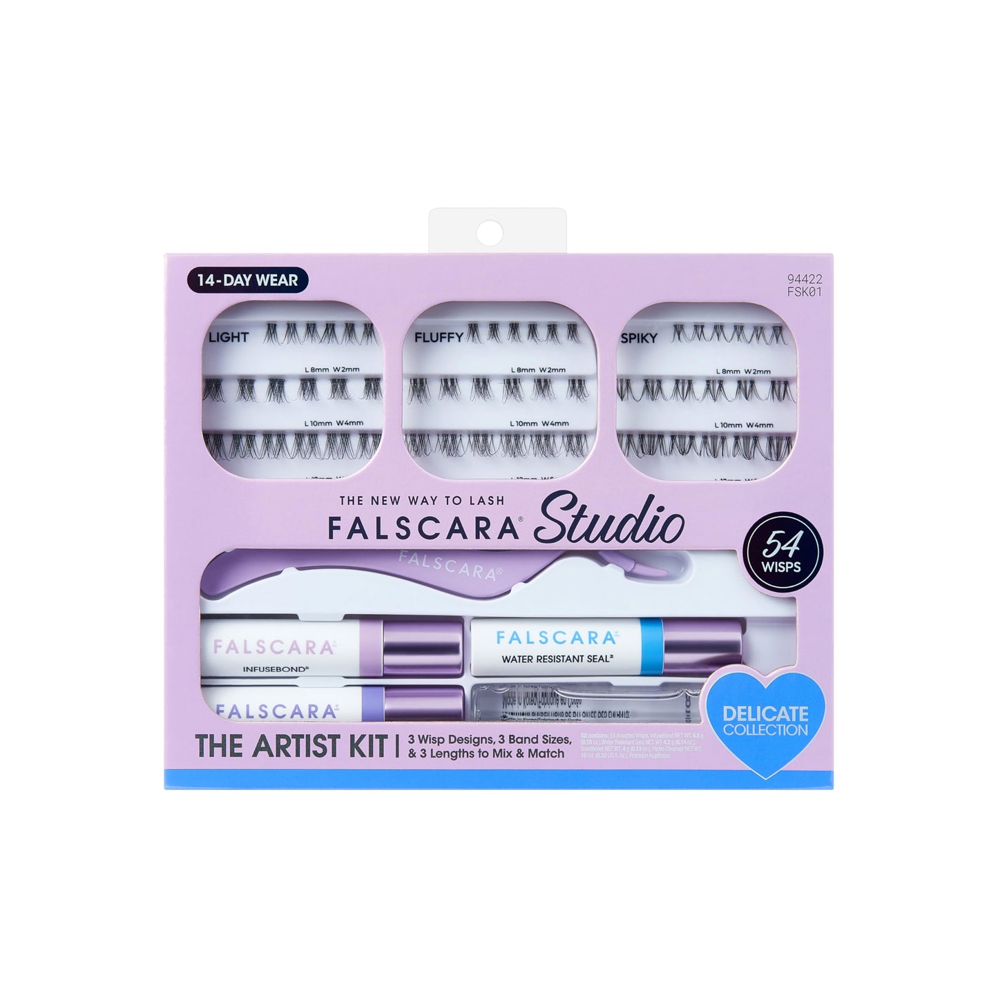 Trilumity Studio Lash Extension Wispy Cat Eye Faux Mink Fiber - Black False Lashes