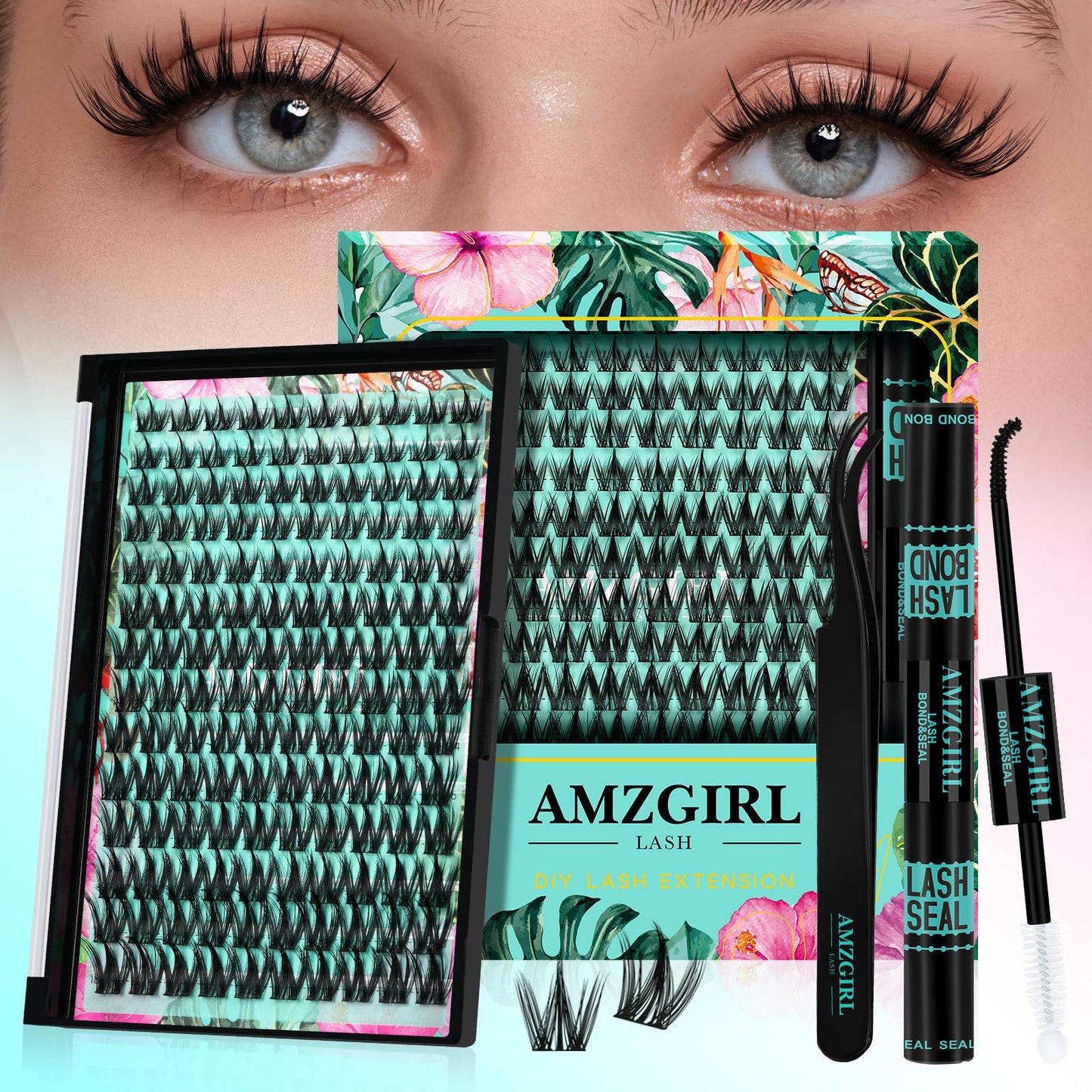 Trilumity Lash Clusters Kit Manga Cluster Faux Mink Fiber - Black False Lashes