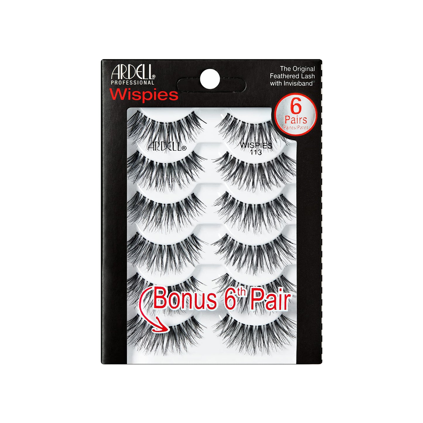 Trilumity 113 Strip Lightweight Wispy Faux Mink Fiber - Black False Lashes