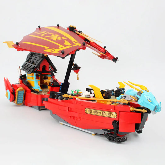MOC Building Block Set: Movie Ninjago Destiny Bounty Race Against Time, Model 70087