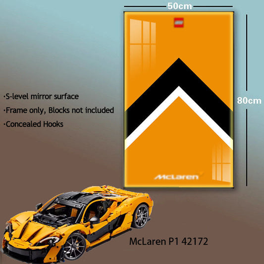 Trilumity Building Block Set: Car Display Frame for Lego Technic Mclaren P1 42172