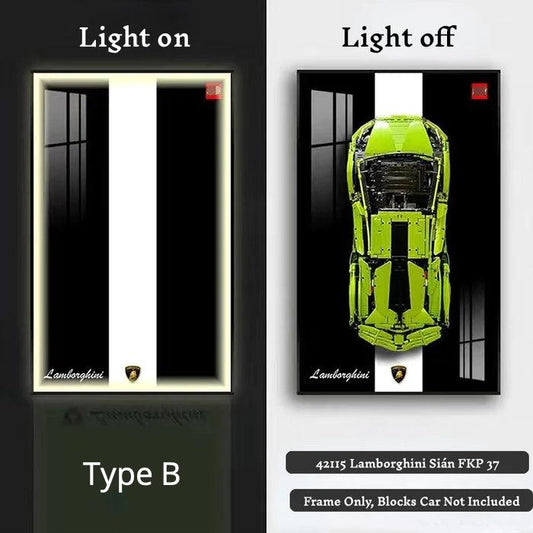 Trilumity Building Block Set: Display Frame for Lamborghini Sian