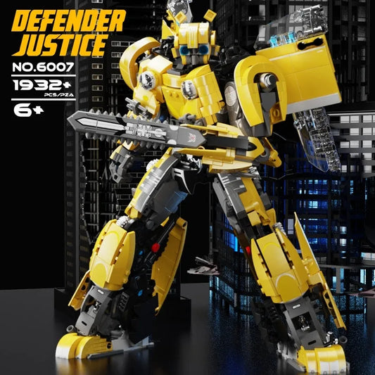 MOC Building Block Set: 6007 Super Defender Justice Robot, Model TL6007