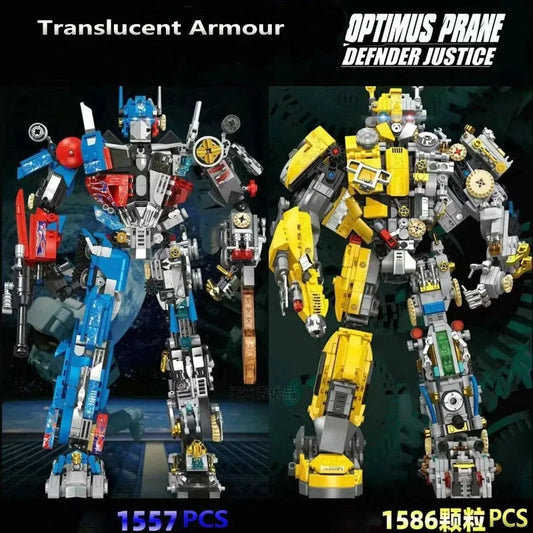MOC Building Block Set: 7037 Super Bumblebee Mecha Robot