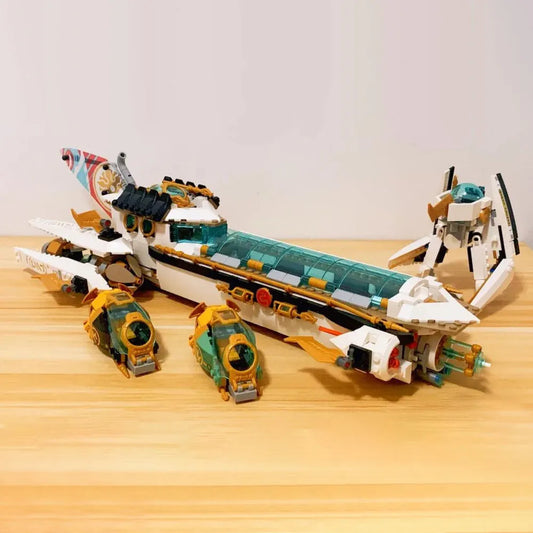 MOC Building Block Set: MOC Ninjago Hydro Bounty Ship 60086, Model 60086 / 90022