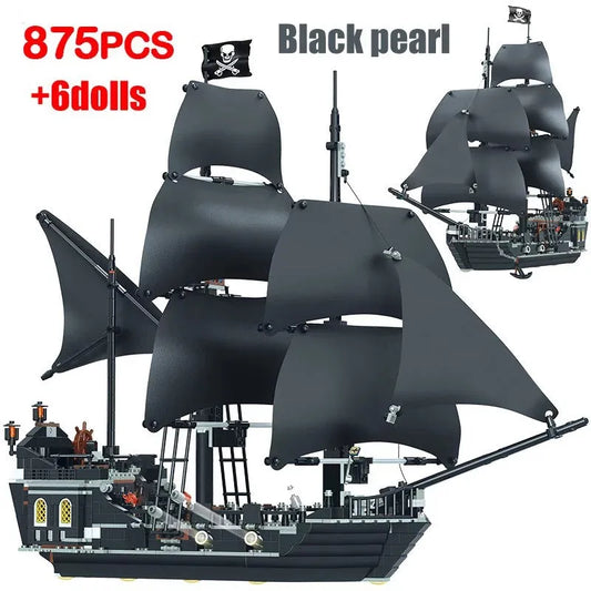 MOC Building Block Set: Movie MOC The Black Pearl Pirate Ship 16006, Model 16006 / SX6002