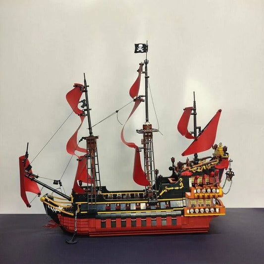 DK MOC Building Block Set: 6002 Pirates Of Caribbean Queen Anne's Revenge Ship, Model DK6002