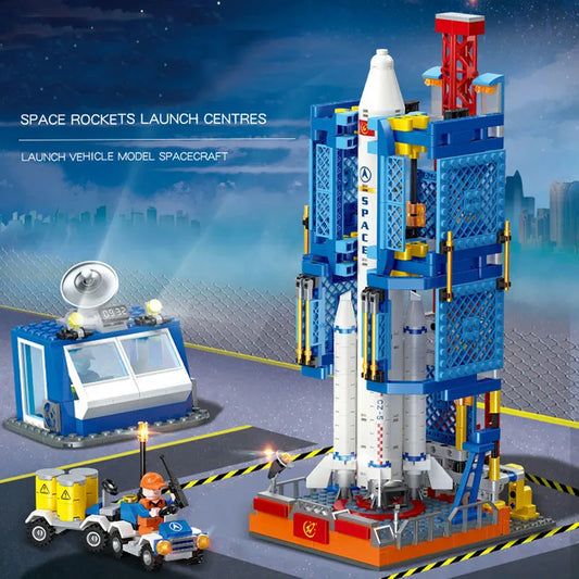 JieStar MOC Building Block Set: MOC Ideas Space Launch Center, Model JS59011