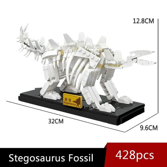 JieStar MOC Building Block Set: Idea Dinosaur World Stegosaurus Fossil, Model 36004