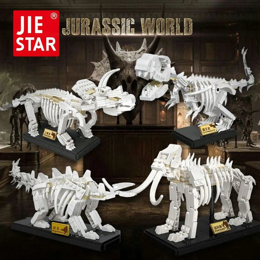 JieStar MOC Building Block Set: Idea Dinosaur World T Rex Fossil, Model 36001