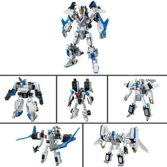 JieStar MOC Building Block Set: Deformation Wind Blade Mech Robot, Model 69000