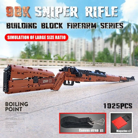Mould King MOC Building Block Set: 14002 Military Mauser 98K Sniper Rifle, Model K14002