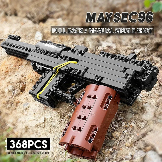 Mould King MOC Building Block Set: 14011 Military Mauser C96 Pistol Gun, Model K14011