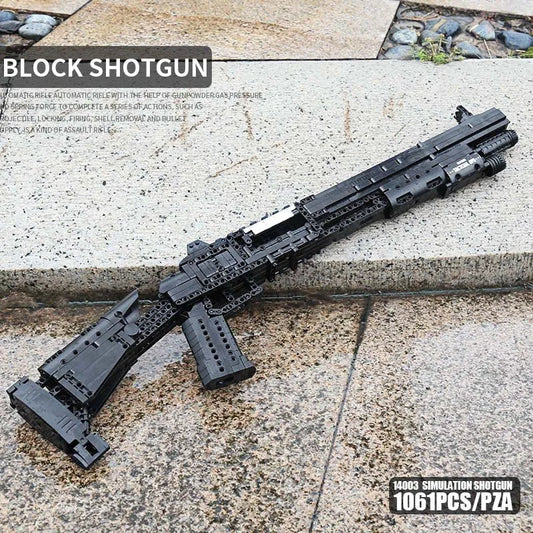 Mould King MOC Building Block Set: Gun M4 Super 90 Shotgun 14003, Model K14003