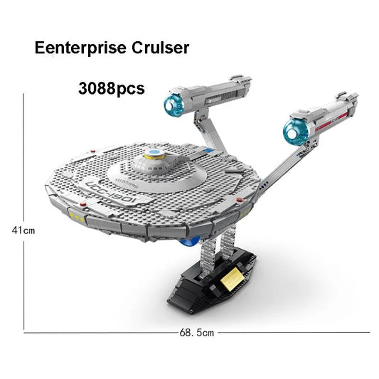 MOYU MOC Building Block Set: Spacecraft MOC Enterprise Cruiser Spaceship, Model MY89001