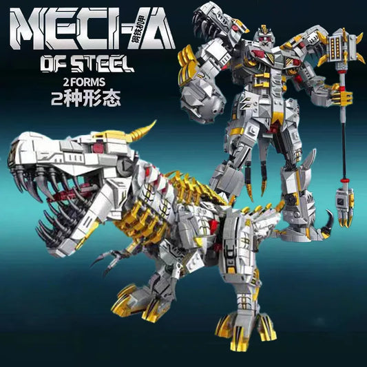 Panlos Building Block Set: Mecha Iron Grimlock Dinosaur Transformers, Model 621025
