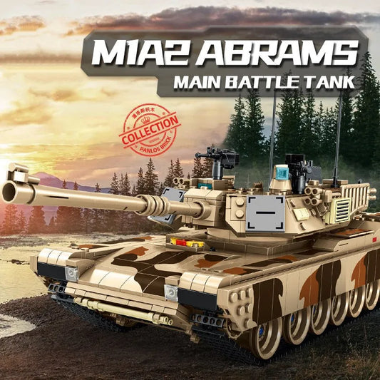 Panlos Building Block Set: US M1A2 Main Battle War Tank, Model 632010
