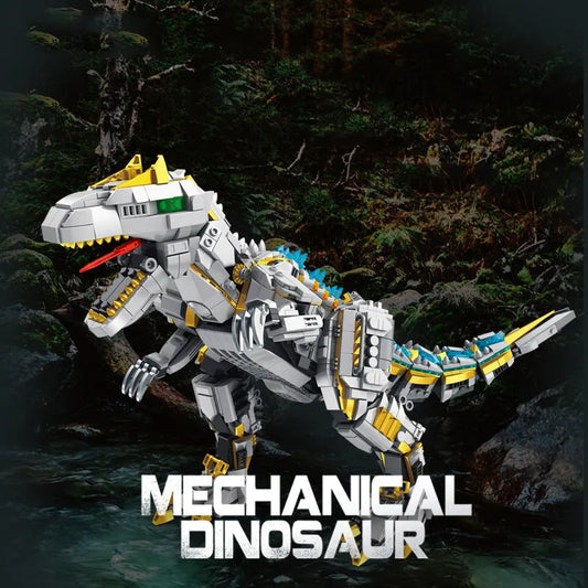 Panlos MOC Building Block Set: Jurassic Dinosaur Mechanical Allosaurus, Model 611015