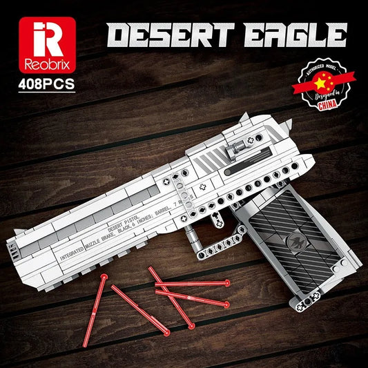 Reobrix MOC Building Block Set: Gun Desert Eagle Pistol 77001