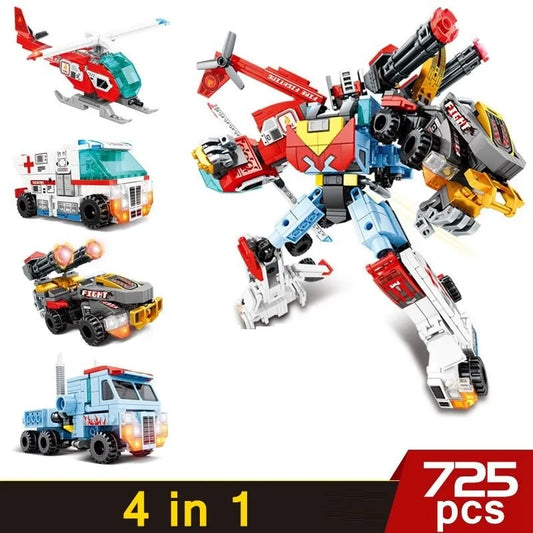 Sembo Building Block Set: Mecha Transforming Steel Robot Warrior, Model 103233