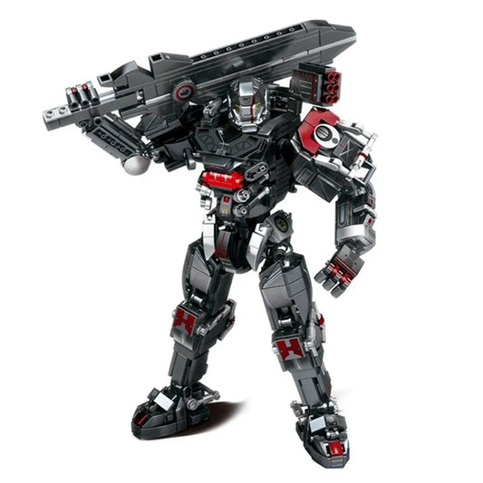 Sembo MOC Building Block Set: Heavy Duty Mecha Robot MU2 White Shark, Model 109007