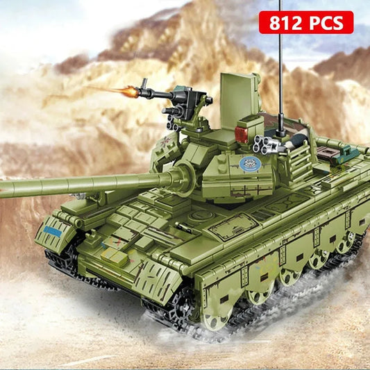 Sembo MOC Building Block Set: WW2 TYPE 59 Main Battle Tank, Model 105682