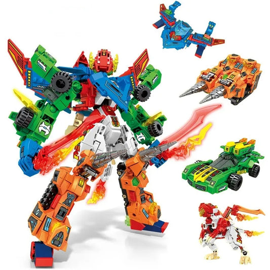 Sembo Building Block Set: Transforming Flaming War Mecha Robot, Model 103292