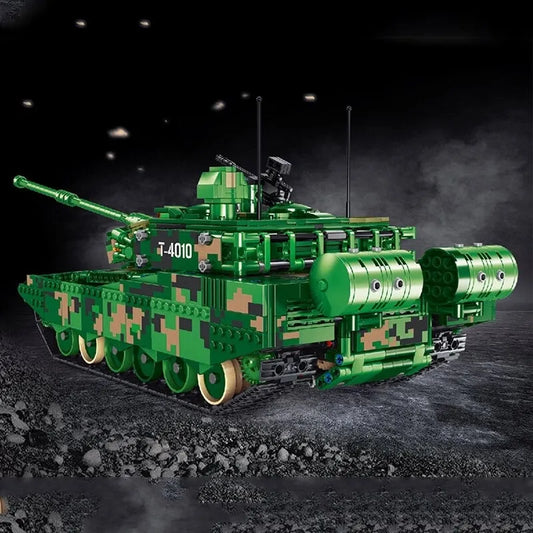 TiaGole MOC Motorized Building Block Set: 99A WW2 Main Battle Tank, Model T4010