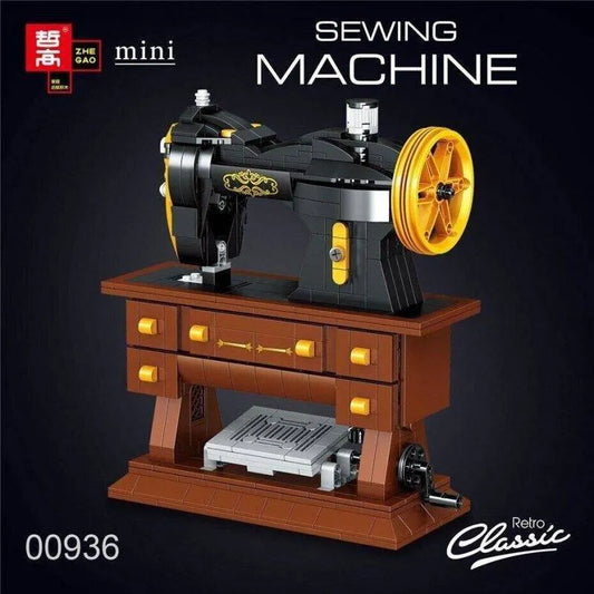 ZHEGAO MOC Building Block Set: Retro Sewing Machine MINI 00936