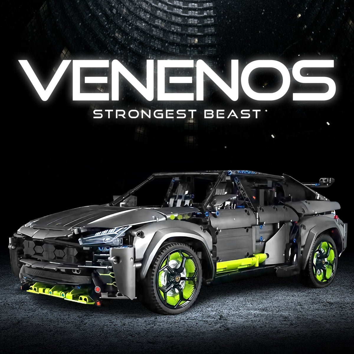 Trilumity Lamborghini URUS SUV, Collector's Edition Building Block Set, 1:8 Scale, Remote Control, 3,251-Piece