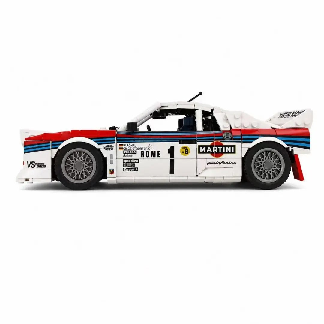 Trilumity Building Block Set: Lancia Rally 037 | 1983 World Rally Championship Teams' Champion | 1694Piece