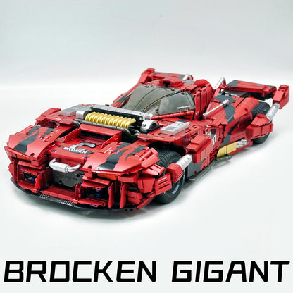 Trilumity Building Block Set: 1:8 Brocken Gigant, Removable Motorized Tusks, Motorized Door(3928-Piece)