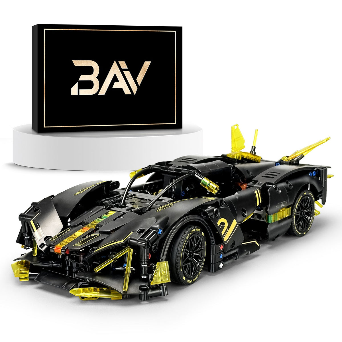 Trilumity Building Block Set: Sports Car Building Sets, Adults Model and Racing Sports Collectable Model, 1:14 Construction Sports Car for Boys Men