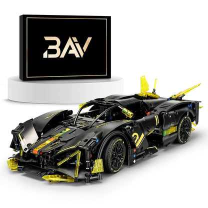 Trilumity Building Block Set: Sports Car Building Sets, Adults Model and Racing Sports Collectable Model, 1:14 Construction Sports Car for Boys Men