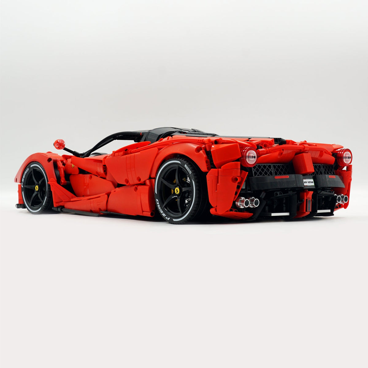 Trilumity LaFerrari C6 Sportcar, Fully Detailed Simulation Building Block Set, 1:8 Scale, Remote Control, 4,739-Piece