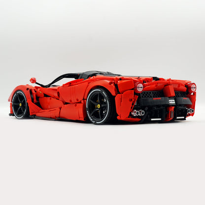 Trilumity LaFerrari C6 Sportcar, Fully Detailed Simulation Building Block Set, 1:8 Scale, Remote Control, 4,739-Piece