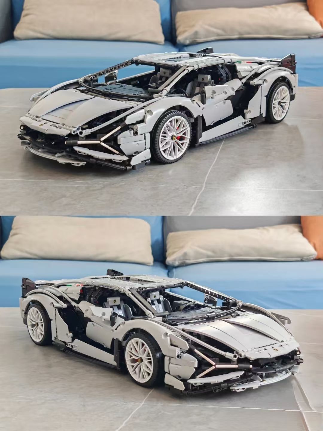 Trilumity Building Block Set: 1: 8 Italian Bull L539 Lightning Hybrid Color Change Special Edition(3696-Piece)