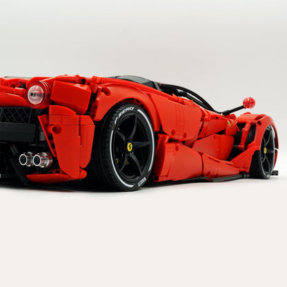 Trilumity LaFerrari C6 Sportcar, Fully Detailed Simulation Building Block Set, 1:8 Scale, Remote Control, 4,739-Piece