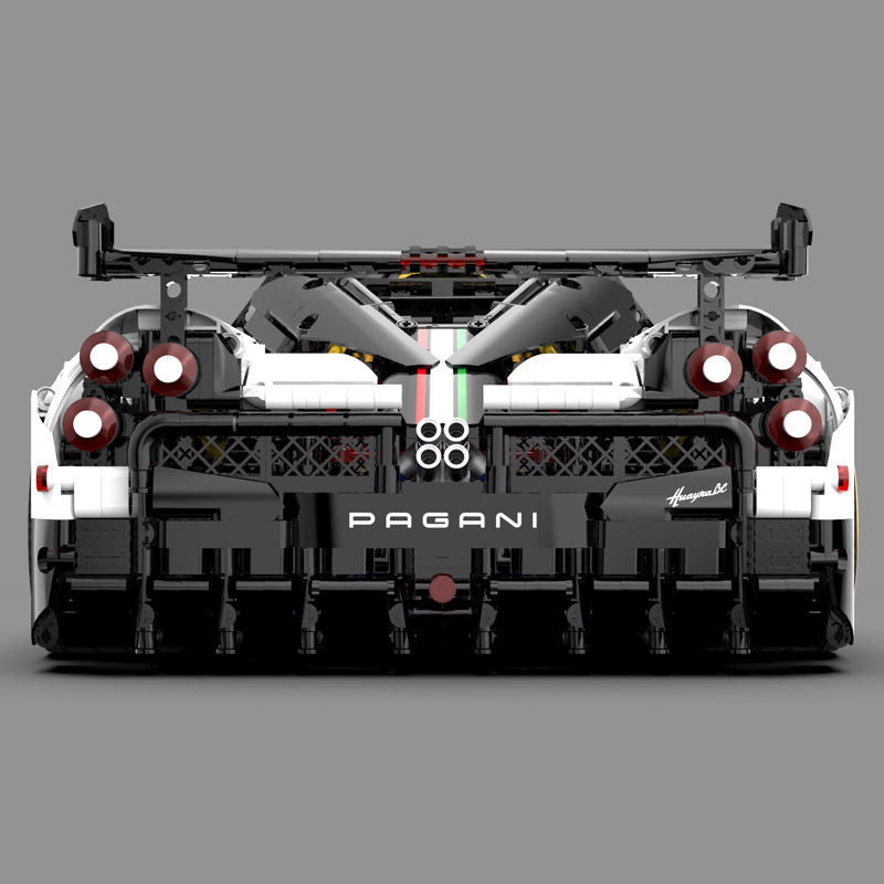 Trilumity Building Block Set: 1: 8 Pagani Huayra White Italy Concept Ultimate Edition (4708-Piece)