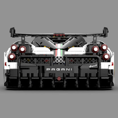 Trilumity Building Block Set: 1: 8 Pagani Huayra White Italy Concept Ultimate Edition (4708-Piece)